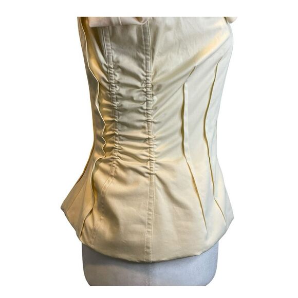 Donna Karan Blazer Jacket Fall 2002 Ready to Wear Runway Show Cream Stretch Knit - Picture 4 of 16